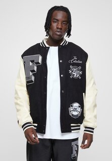 Куртка-бомбер COLLEGE VARSITY FUBU, черный кремовый