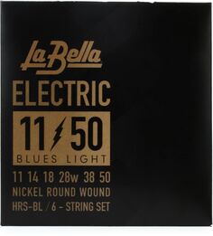 Никелевые струны для электрогитары La Bella HRS-BL — .011-.050 Blues Light