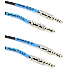 Сбалансированный патч-кабель Pro Co BP-2 Excellines — штекер TRS 1/4 дюйма на штекер TRS 1/4 дюйма — 2 фута (2 шт.)