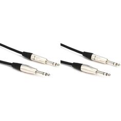 Новый балансный межблочный кабель Hosa HSS-001.5 Pro — REAN 1/4 дюйма TRS «папа» — REAN 1/4 дюйма TRS «папа» (2 шт.) — 1,5 фута