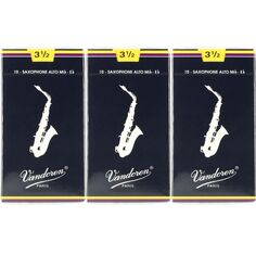 Традиционные трости для альт-саксофона Vandoren — 3,5 шт. (30 шт. в упаковке)