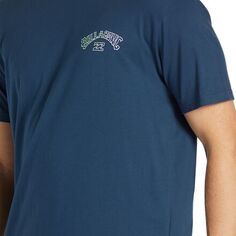 Рубашка с короткими рукавами Arch Fill – мужская Billabong, темно-синий