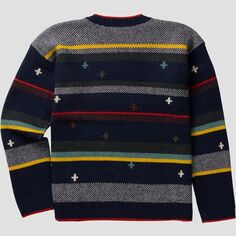 Свитер в полоску Bridger женский Pendleton, цвет Navy Heather Stripe