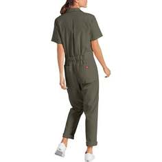 Комбинезон Flex с короткими рукавами — женский Dickies, цвет Moss Green