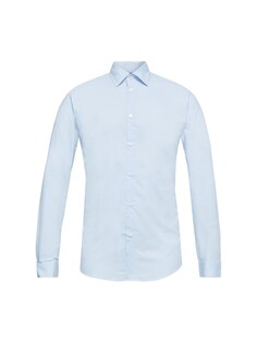 Рубашка на пуговицах стандартного кроя Esprit, светло-синий