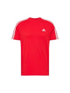 Футболка для выступлений Adidas Essentials 3-Stripes, красный