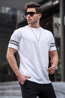 Мужская белая футболка 5381 MADMEXT