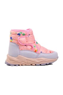 FY222-F Розово-сиреневые зимние ботинки для девочек с флисовой подкладкой Ayakmod