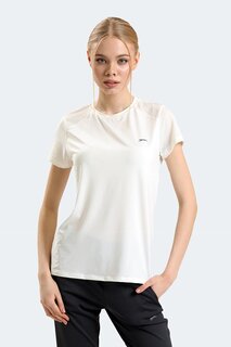 Женская футболка RAIL цвета экрю SLAZENGER