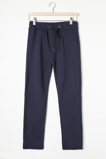 Темно-синие спортивные штаны для мальчиков с эластичной резинкой на талии 16530 Cansın Mini