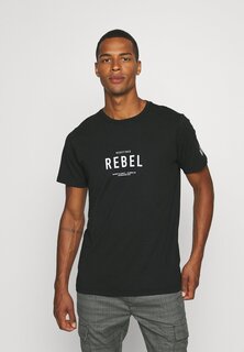 Футболка с принтом RONAN TEE Redefined Rebel, черный