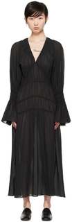 Черное платье-миди Ahyenna by Malene Birger