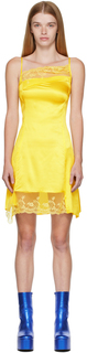Желтое асимметричное мини-платье Meryll Rogge