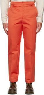 Оранжевые брюки строгого кроя Labrum