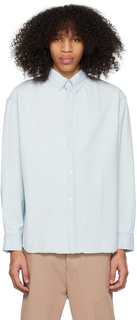 Синяя классическая рубашка Chillax Maison Kitsuné