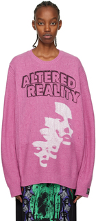 Розовый свитер «Измененная реальность» Raf Simons