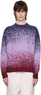 Фиолетовый свитер с пушистым градиентом Madhappy