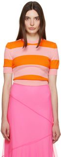 Розово-оранжевый свитер Lynne Molly Goddard