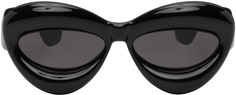Черные выпуклые солнцезащитные очки «кошачий глаз» Loewe
