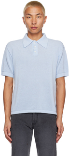 SSENSE Эксклюзивная синяя футболка-поло Second/Layer