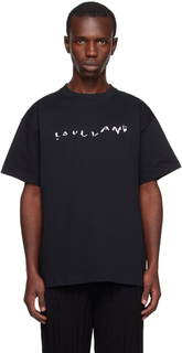 Черная футболка с круглым вырезом Soulland