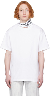 Белая футболка с тройным воротником Y/Project