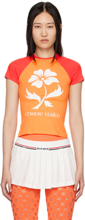 Оранжевая облегающая футболка Maisie Wilen