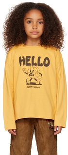 Детская желтая футболка с длинным рукавом Hello Jellymallow