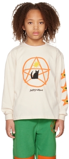 Детская футболка с длинным рукавом Off-White Cat Planet Jellymallow