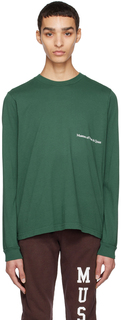 Зеленая футболка с длинным рукавом A Leisure Company Museum of Peace &amp; Quiet
