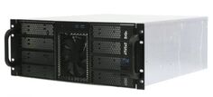 Корпус серверный 4U Procase RE411-D8H4-FE-65 8x5.25+4HDD,черный,без блока питания,глубина 650мм,MB EATX 12"x13", панель вентиляторов 3*120x25 PWM