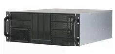 Корпус серверный 4U Procase RE411-D9H3-FE-65 9x5.25+3HDD,черный,без блока питания,глубина 650мм,MB EATX 12"x13", панель вентиляторов 3*120x25 PWM