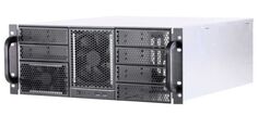 Корпус серверный 4U Procase RE411-D6H8-FE-65 6x5.25+8HDD,черный,без блока питания,глубина 650мм,MB EATX 12"x13", панель вентиляторов 3*120x25 PWM