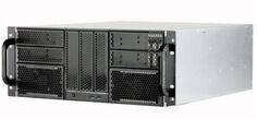 Корпус серверный 4U Procase RE411-D7H6-A-45 7x5.25+6HDD,черный,без блока питания,глубина 450мм,MB ATX 12"x9,6"