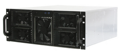 Корпус серверный 4U Procase RE411-D0H17-FC-55 2x5.25+15HDD,черный,без блока питания,глубина 550мм,MB CEB 12"x10,5", панель вентиляторов 3*120x25 PWM