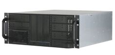 Корпус серверный 4U Procase RE411-D9H3-A-45 9x5.25+3HDD,черный,без блока питания,глубина 450мм,MB ATX 12"x9,6"