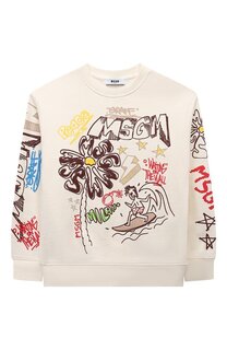 Хлопковый свитшот MSGM kids