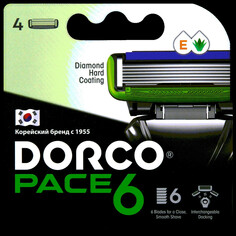 Сменные кассеты pace6 plus (4 шт) 6 Dorco