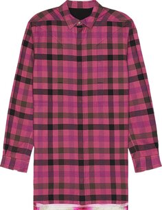 Рубашка Rick Owens Fog Pocket Outershirt Fuschia, розовый