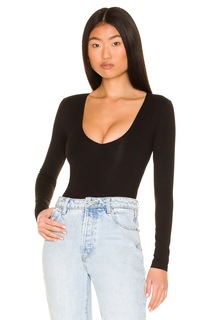 Боди superdown Malina Deep V, черный