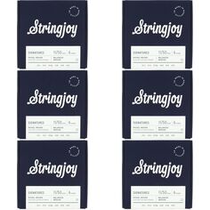 Stringjoy Signatures Сбалансированные струны для электрогитары с никелированной обмоткой — .011–.050 (6 шт. в упаковке)