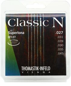 Струны для классической гитары Thomastik-Infeld Classic N Superlona — бас с плоской обмоткой и нейлоновыми стрингами