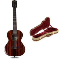 Kala KA-PX-EBY-T Premier экзотическая гавайская гитара-тенор из черного дерева в жестком футляре