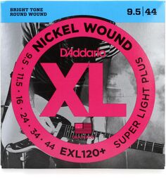 Электрические струны D&apos;Addario EXL120+ с никелевой обмоткой - .0095-.044 Super Light Plus D'addario