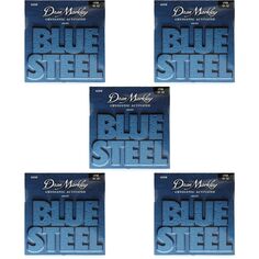 Струны для электрогитары Dean Markley 2558, синие стальные — .010-.052 Легкий верх/тяжелый низ (5 шт.)