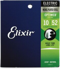 Elixir Strings 19077 Струны для электрогитары Optiweb — .010-.052 Легкие/тяжелые