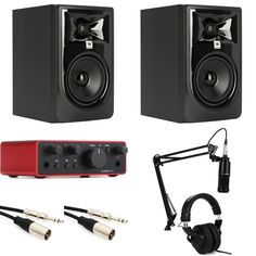 Новый комплект Focusrite Scarlett Solo, JBL LSR 305 и Studio AT-2020