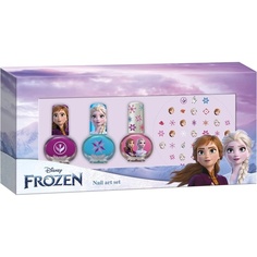 Набор для ногтей: 3 лака для ногтей + наклейки для ногтей, Frozen