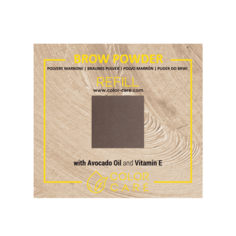 Матовые веганские тени для бровей - сменный блок - темный шоколад Color Care, 2 гр