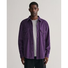 Рубашка Gant Rel Cord, фиолетовый